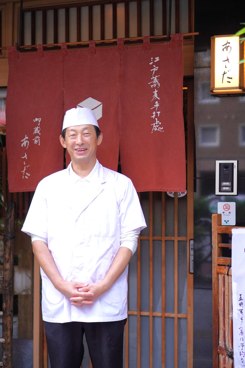 ▲江戸蕎麦手打處あさだ 8代目・粕谷 育功さん